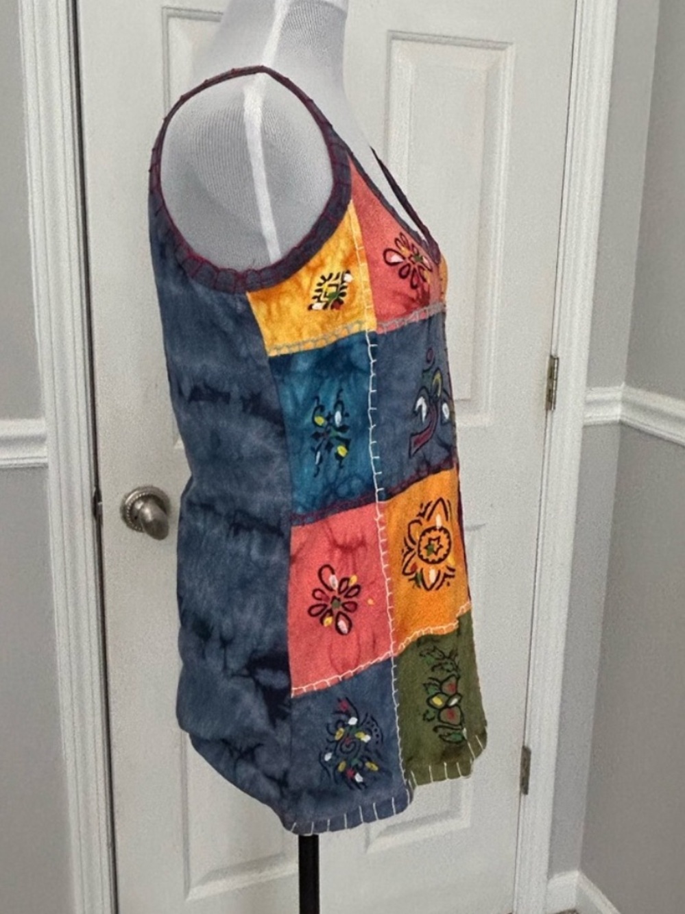 Boho Patchwork Tank Top - Picture 2 of 5